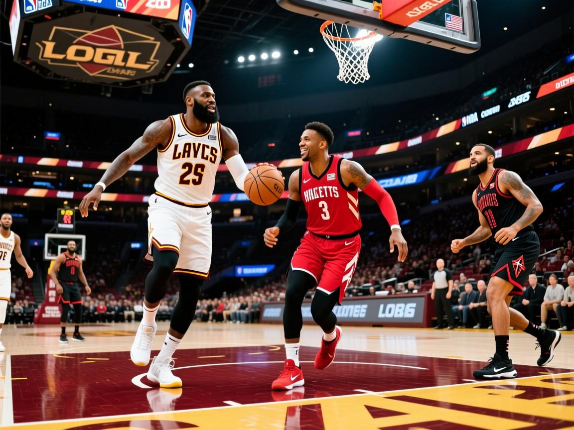 詹姆斯领衔骑士队再胜火箭队,距夺冠只差一步 第1张